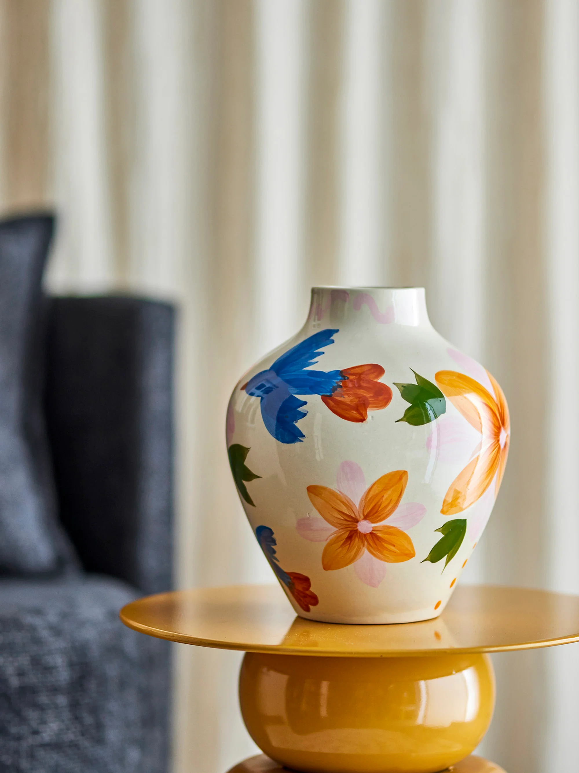 Handbemalte Vase Maricala, H 27 cm