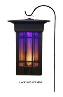 PIC LED Flickering Flame Bug Zapper Outdoor Lantern, 1 1/2 Acre
