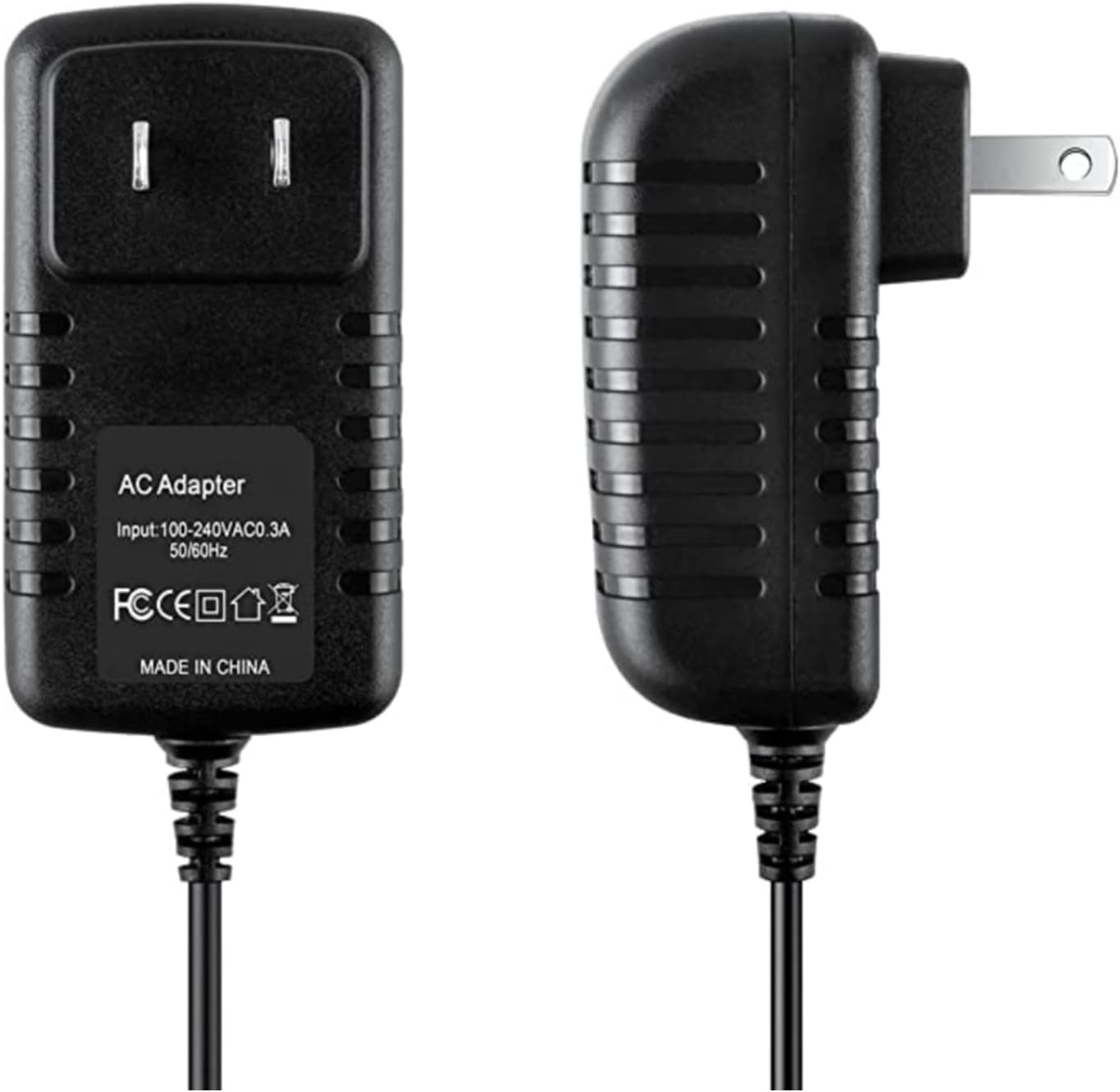 AC-DC Adapter Replacement for Victrola Eastwood VTA-72-BAM VTA-72-ESP VTA-67-FNT VTA-71-MAH VTA-65-MAH AT-3600LA VTA-74-OAK VTA-74-BLK 3-Speed Turntable Record Player Speakers Power Supply Cord
