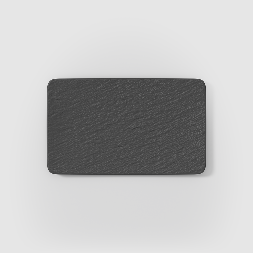 Manufacture Serving Platter - Black, 11.1'' x 6.7'', Premium Porcelain