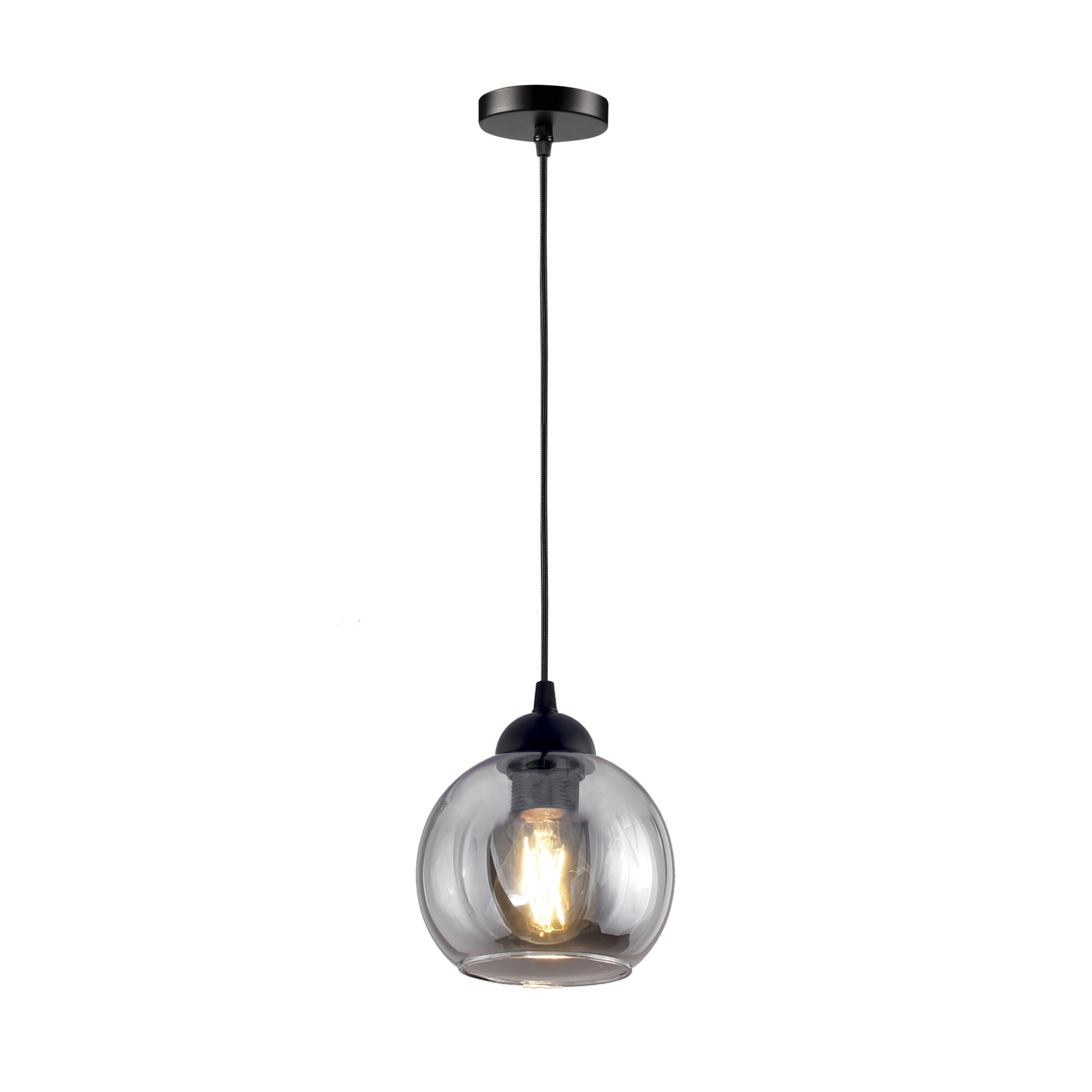 Lampa wisząca LightLogic LL AUNTIL 1xE27 PL 66504 klosz szklany regulacja