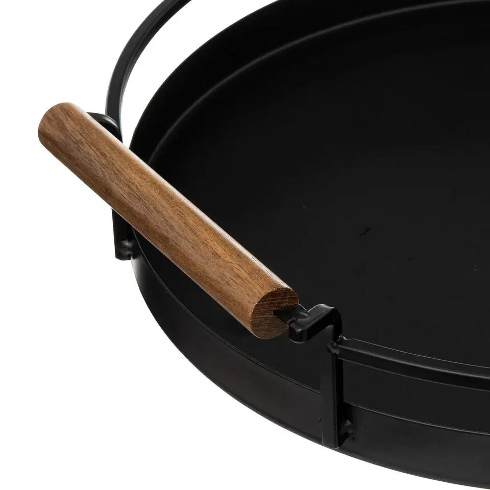 5Five Keuken serveer dienblad met opstaande rand - metaal - Dia 36 cm