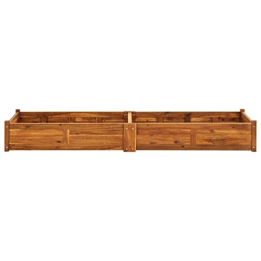 NNEVL Garden Raised Bed Acacia Wood 200x50x25 cm