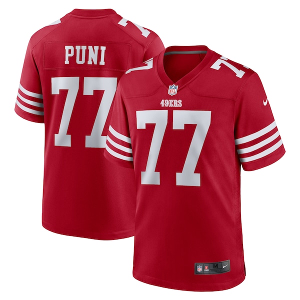Dominick Puni San Francisco 49ers Nike Team Game Jersey -  Scarlet