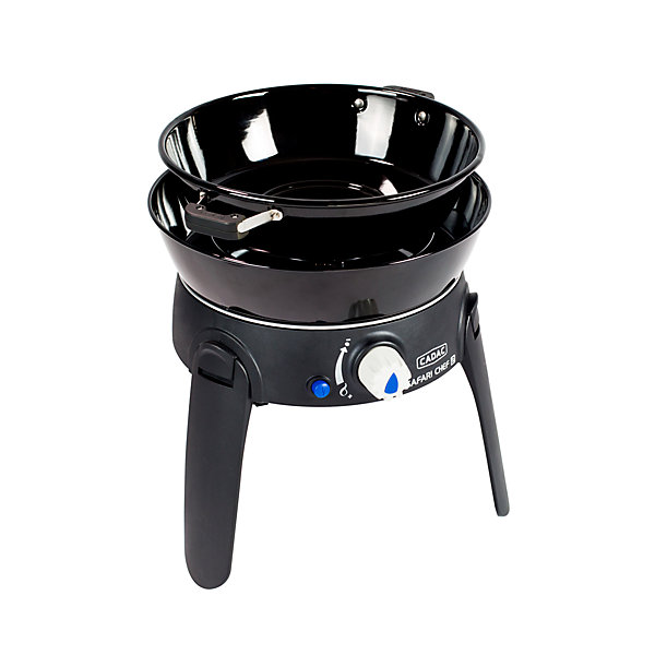 Barbecue à Gaz Portable Safari Chef 30 LP Revêtement Céramique Camping CADAC