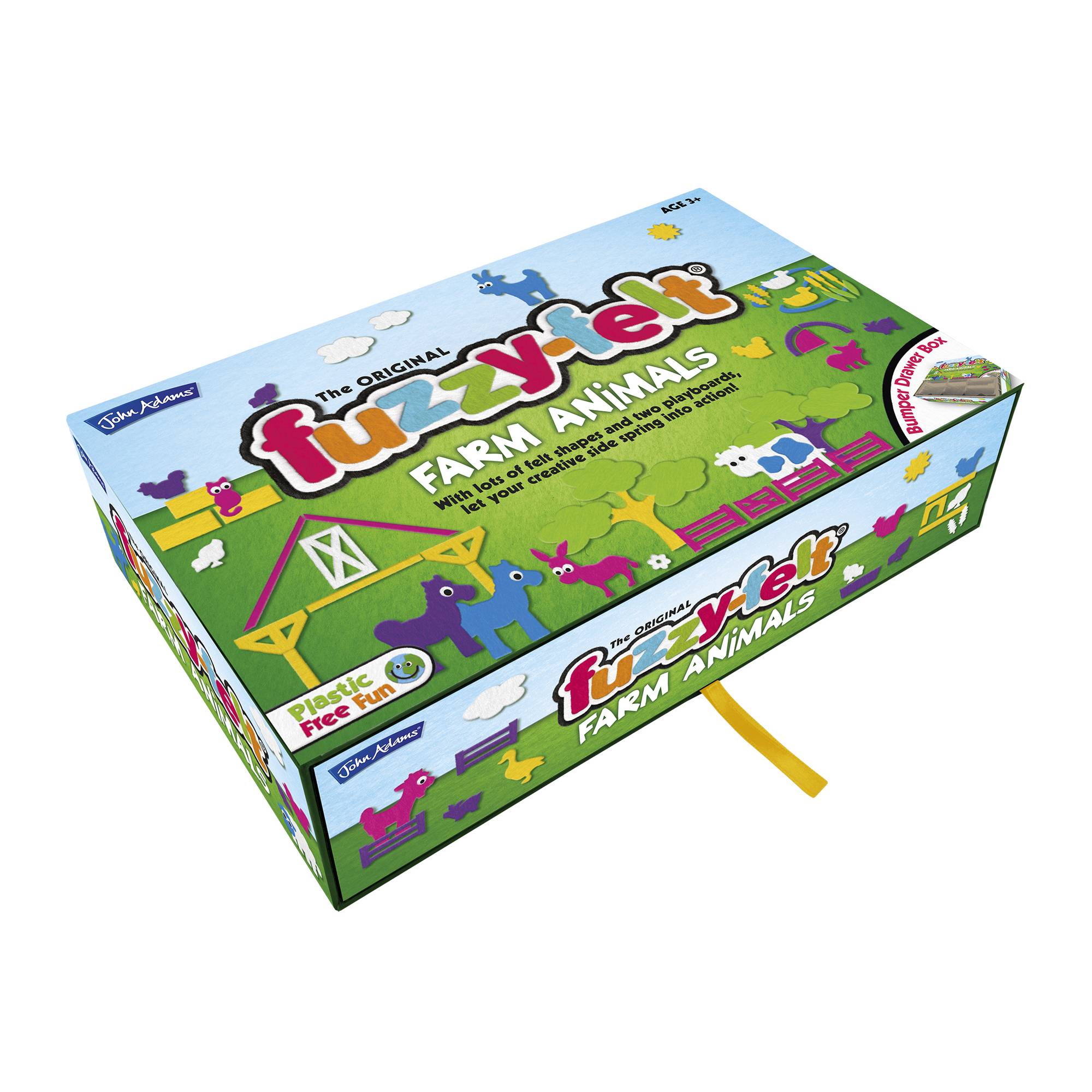 Fuzzy-Felt Farm Animals Drawer Set