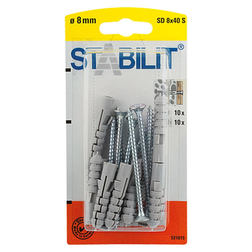 EKSPANDERPLUGG STABILIT NYLON 8X40MM 10STK