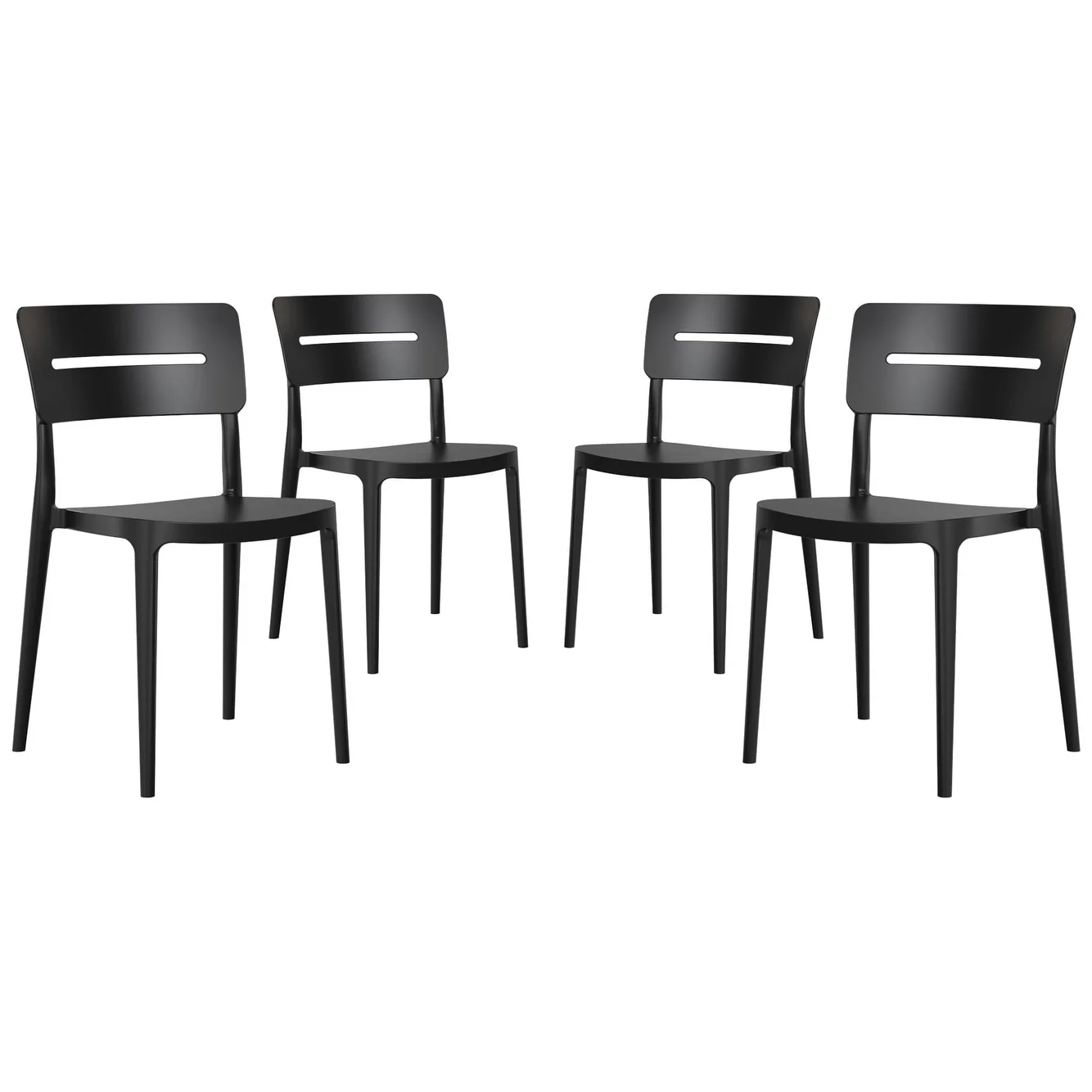 Frond and Form Outdoor Stacking Dining Side Chair (Set of 4)