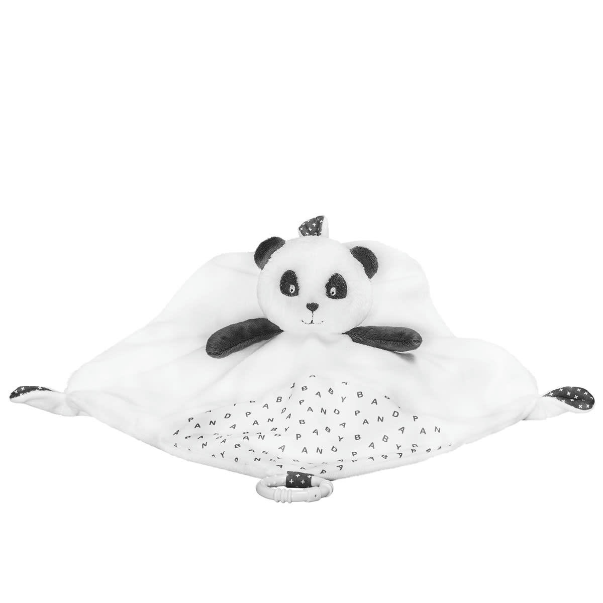 CHAO CHAO - Doudou mouchoir en velours blanc