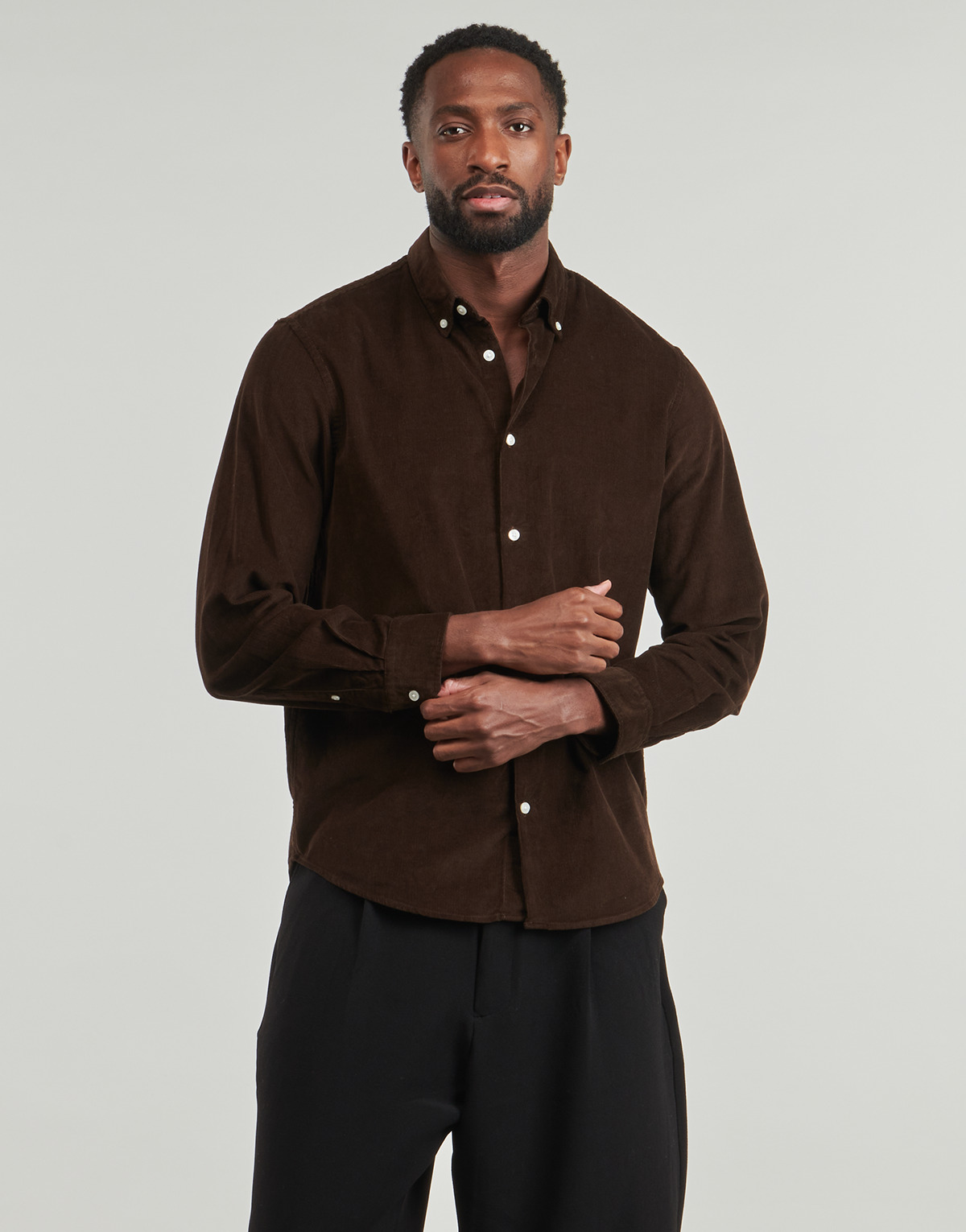 Selected - SLHREGDANNI CORD - Brown