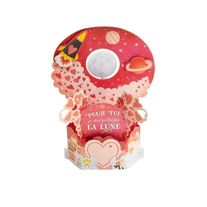 - Carte saint-valentin pop up 3d - petits coeurs