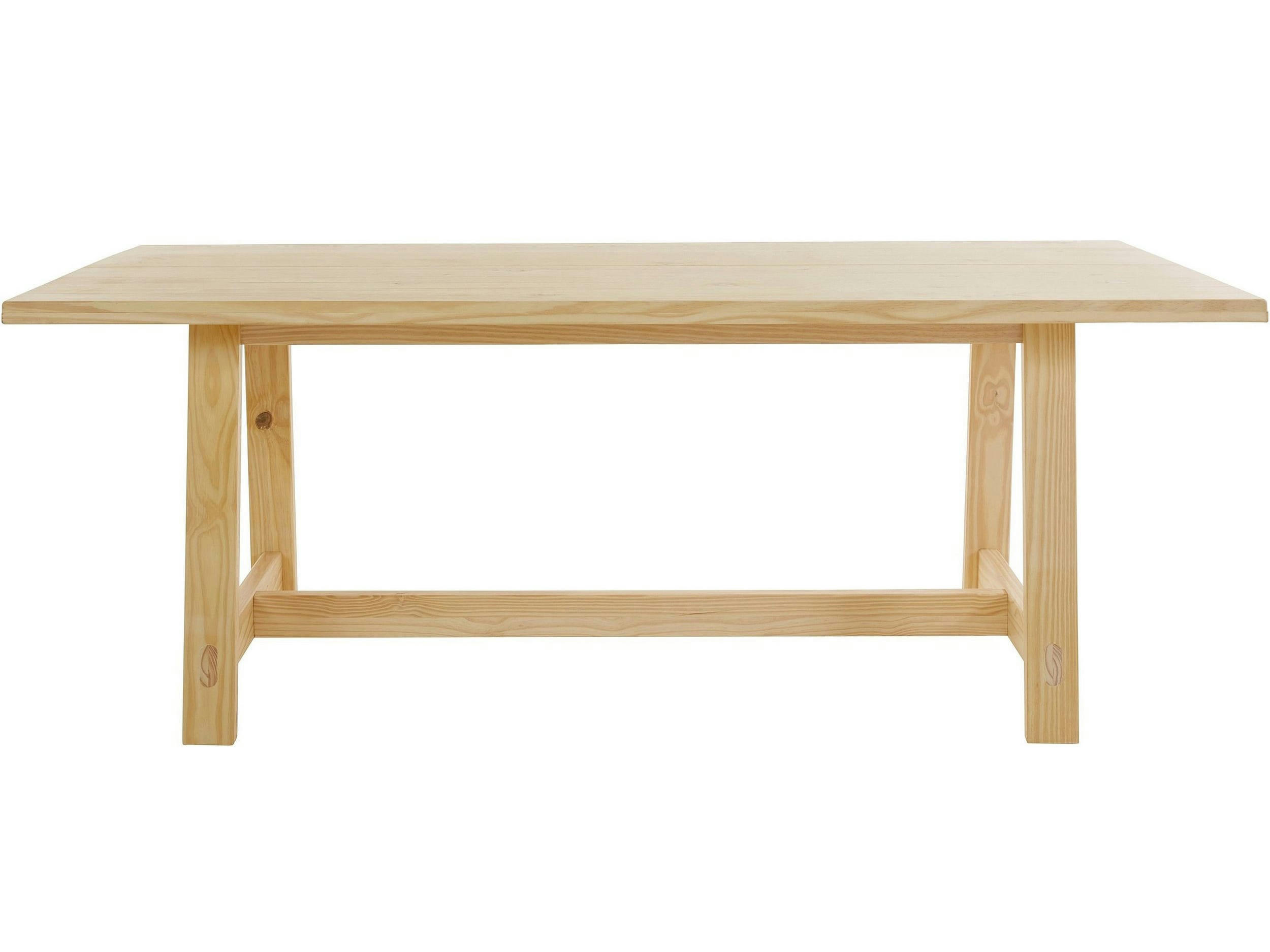 DERBY - Table à manger 200x100 cm 8 personnes en Pin Naturel