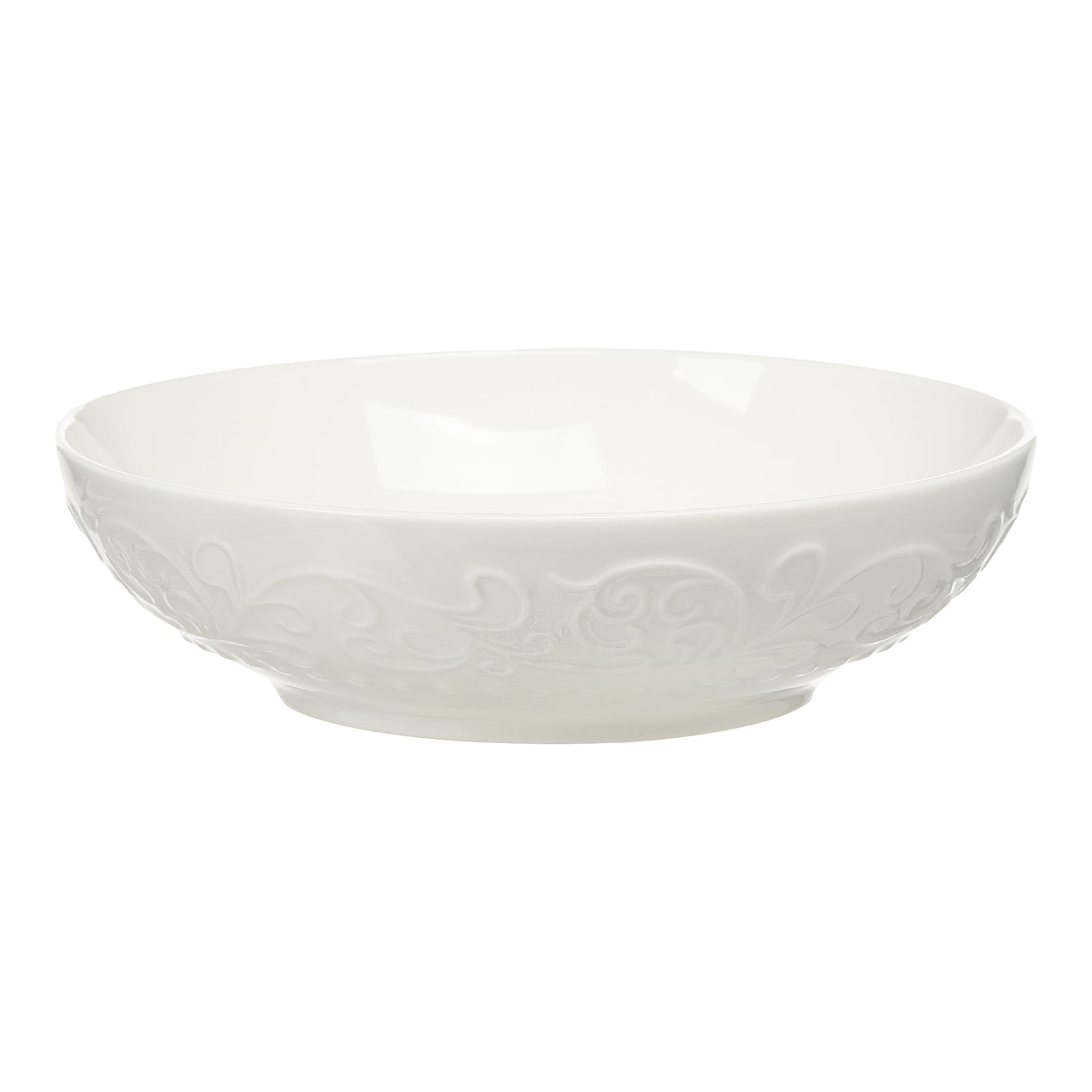 Servierschale Relief Floral Creme, ⌀ 20 cm, H 55 mm