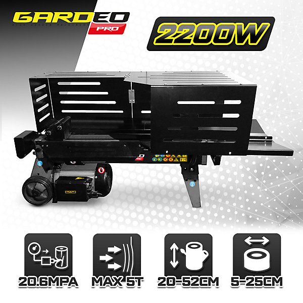Fendeur de bûches horizontal 2200 W - 5 tonnes.