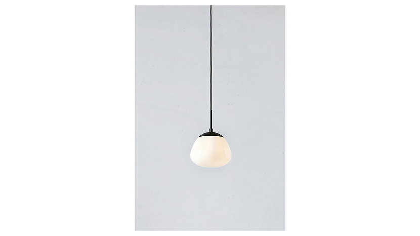Lampa wisząca Rise metalowa biało-czarna