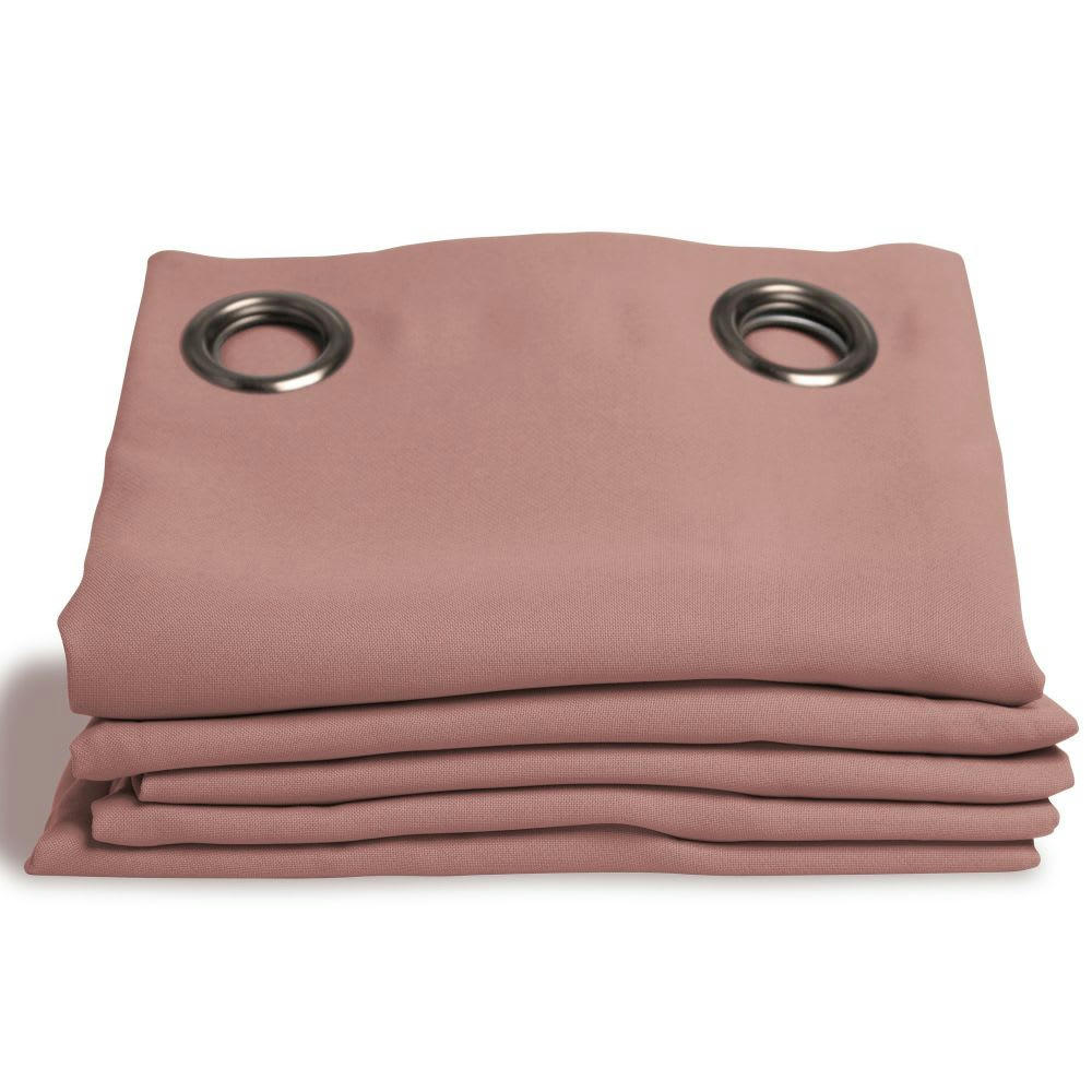 - Rideau occultant rose 140 x 260