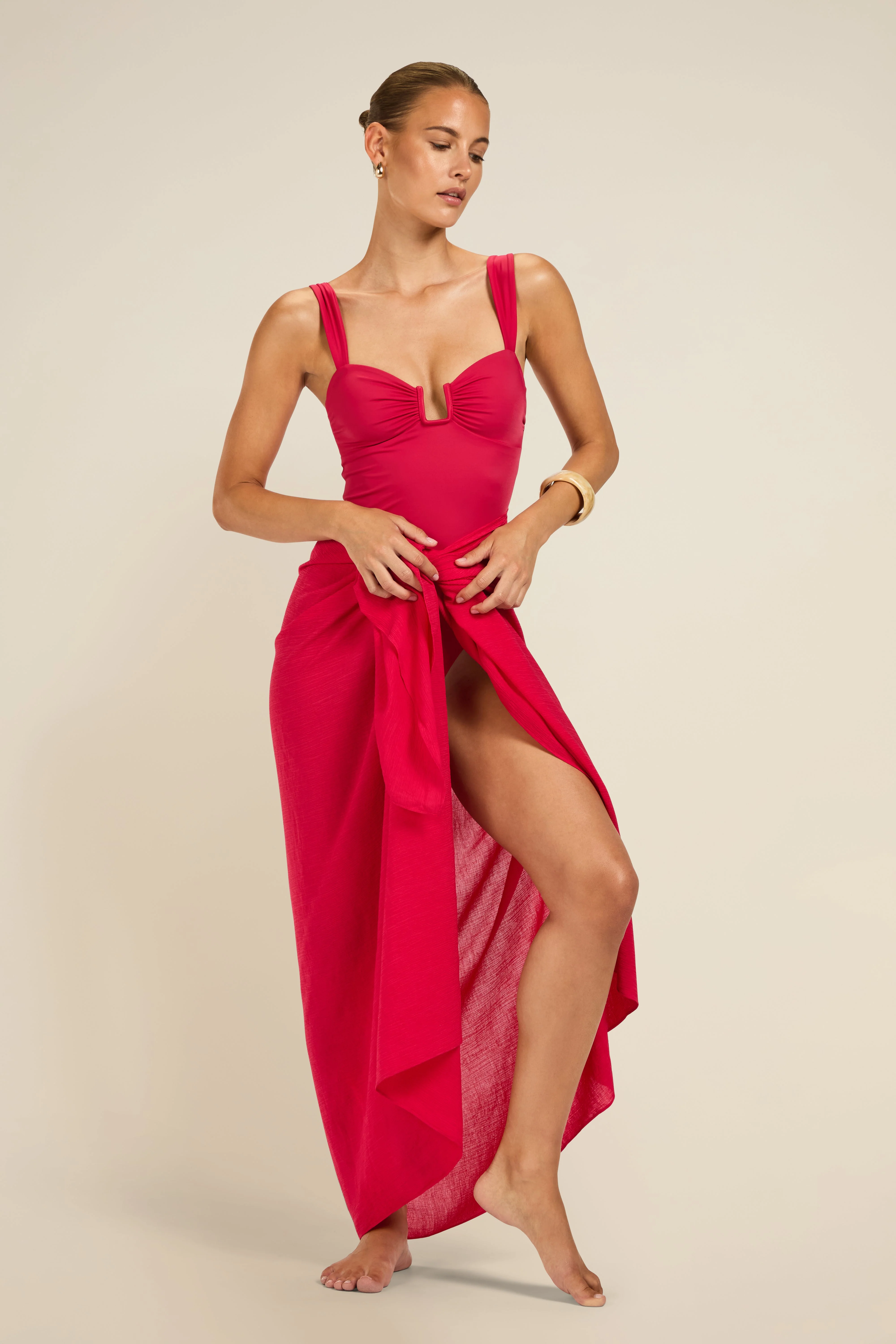 Paros Sarong - Raspberry