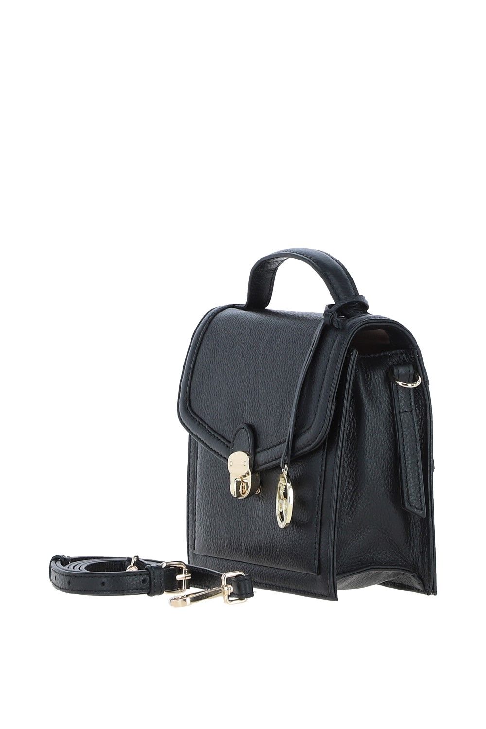 Ashwood Leather Compact Handbag With Detachable Crossbody Strap