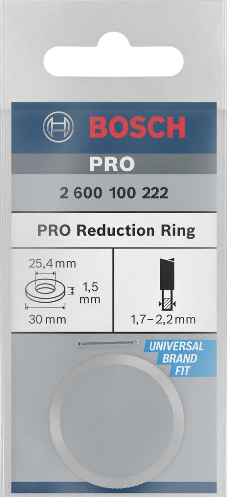 REDUKSJONSRING BOSCH PRO 30X1,5 MM 25,4 MM