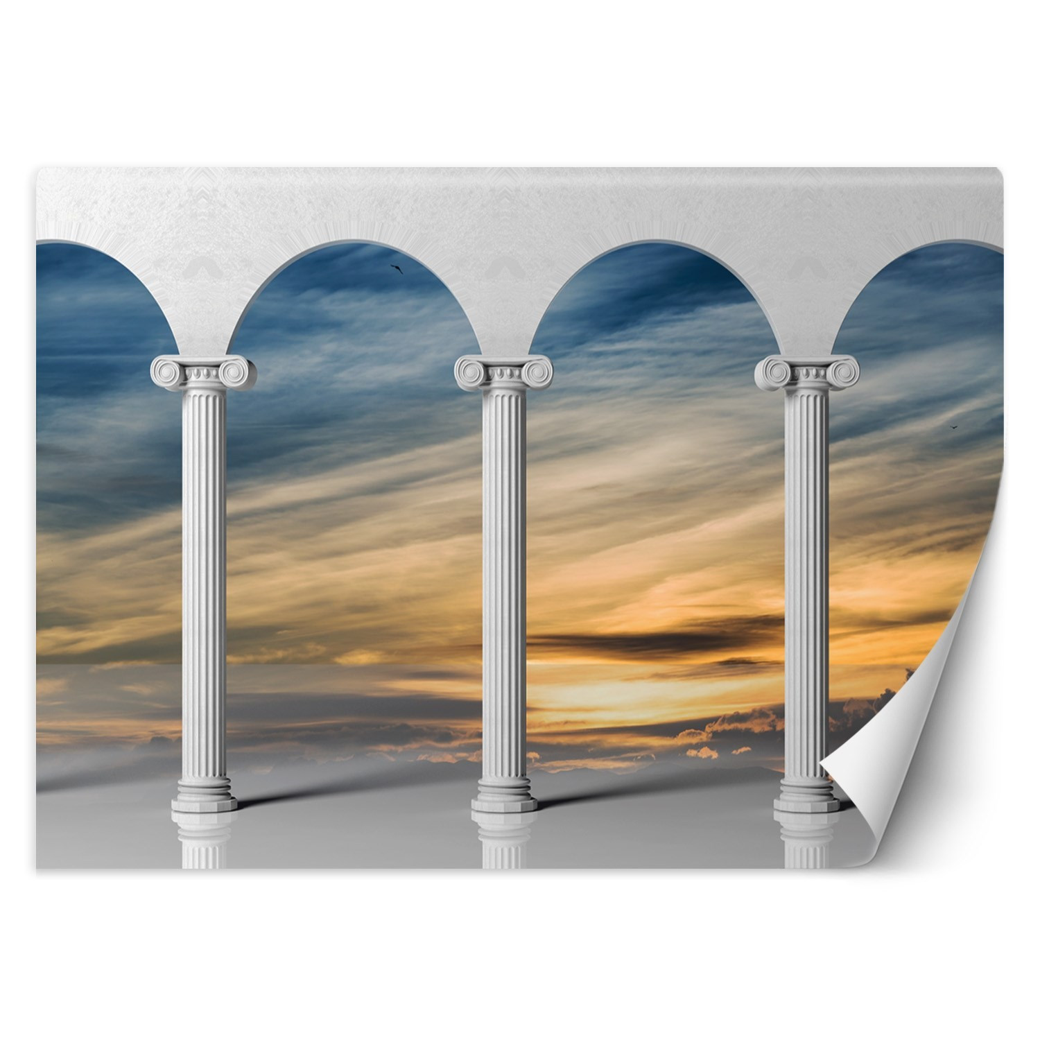 Feeby Fototapeta, Kolumny z widokiem na niebo 150x105