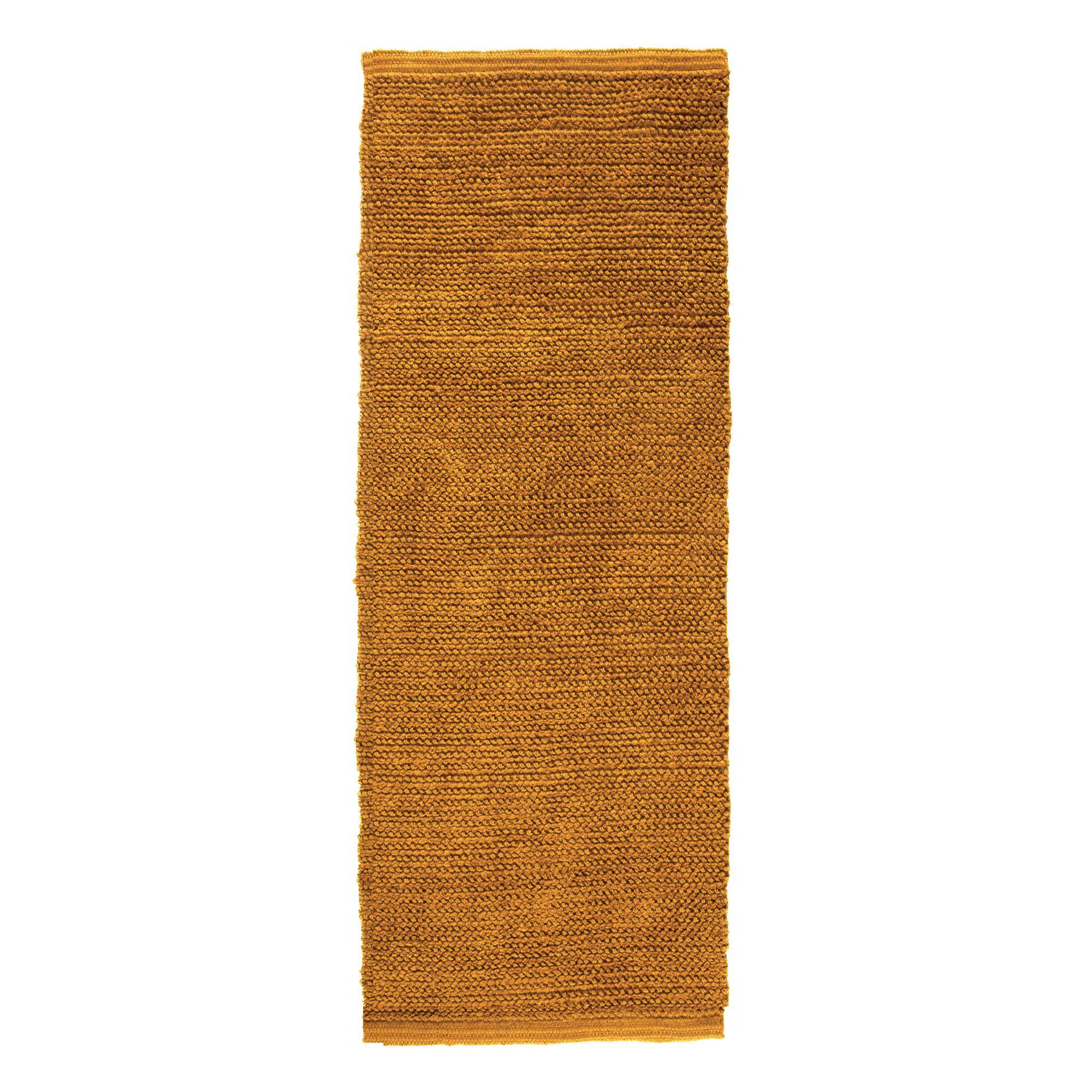 ELIOS - Tapis  en jute moutarde 60 x 200