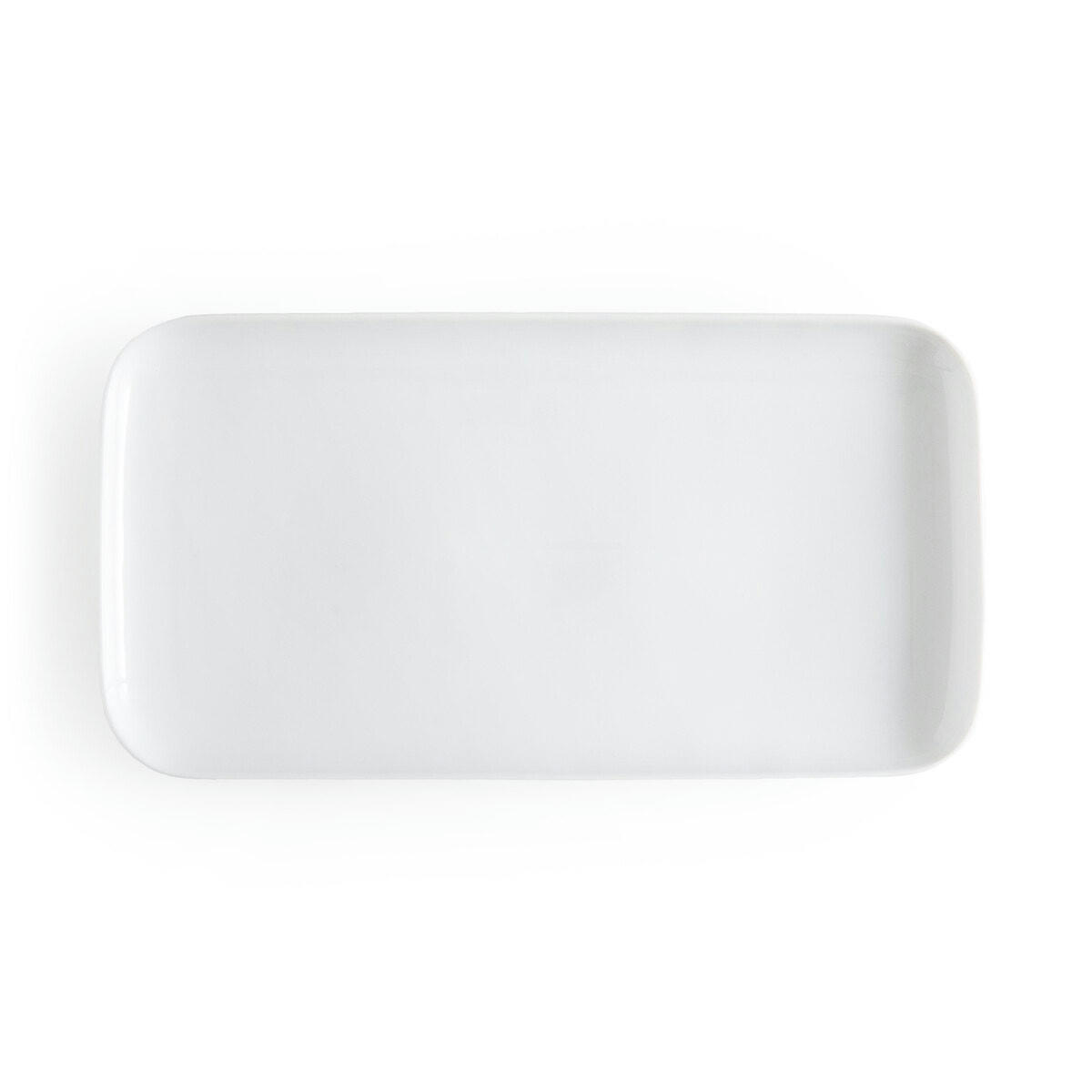 Plat à cake rectangulaire, porcelaine, Atola