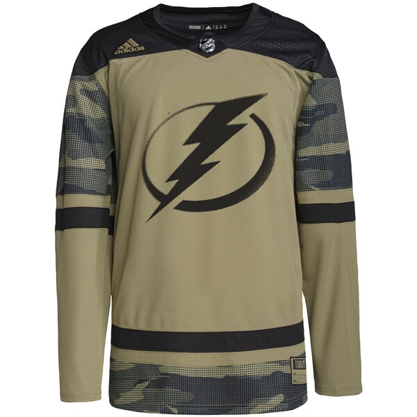 Tampa Bay Lightning adidas Military Appreciation Team Authentic Custom Practice Jersey - Camo