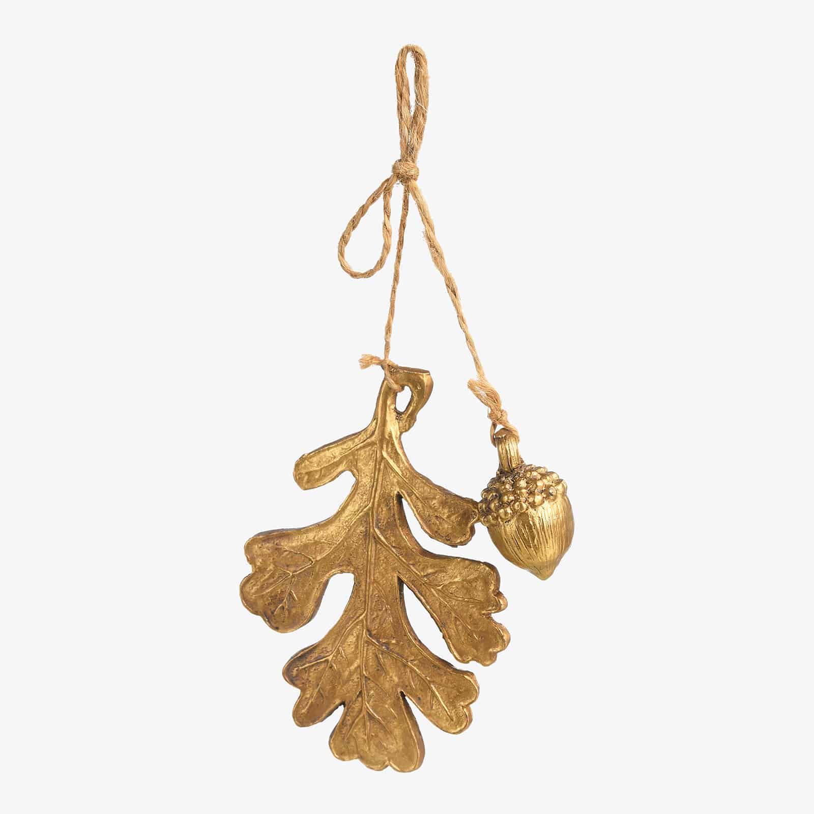 Deko-Anhänger Eichenblatt Gold,B 70 x H 105 mm