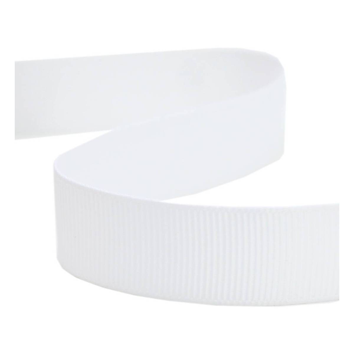 White Grosgrain Ribbon 15mm x 5m