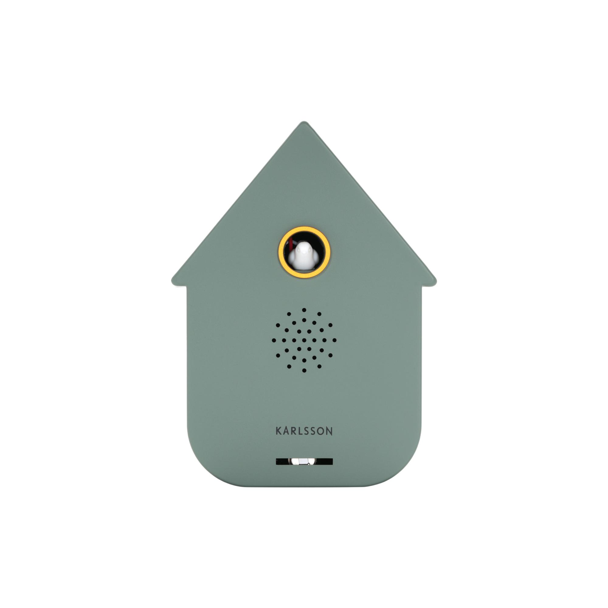 Karlsson ornament Sound Box Modern Cuckoo - groen - Ø12cm