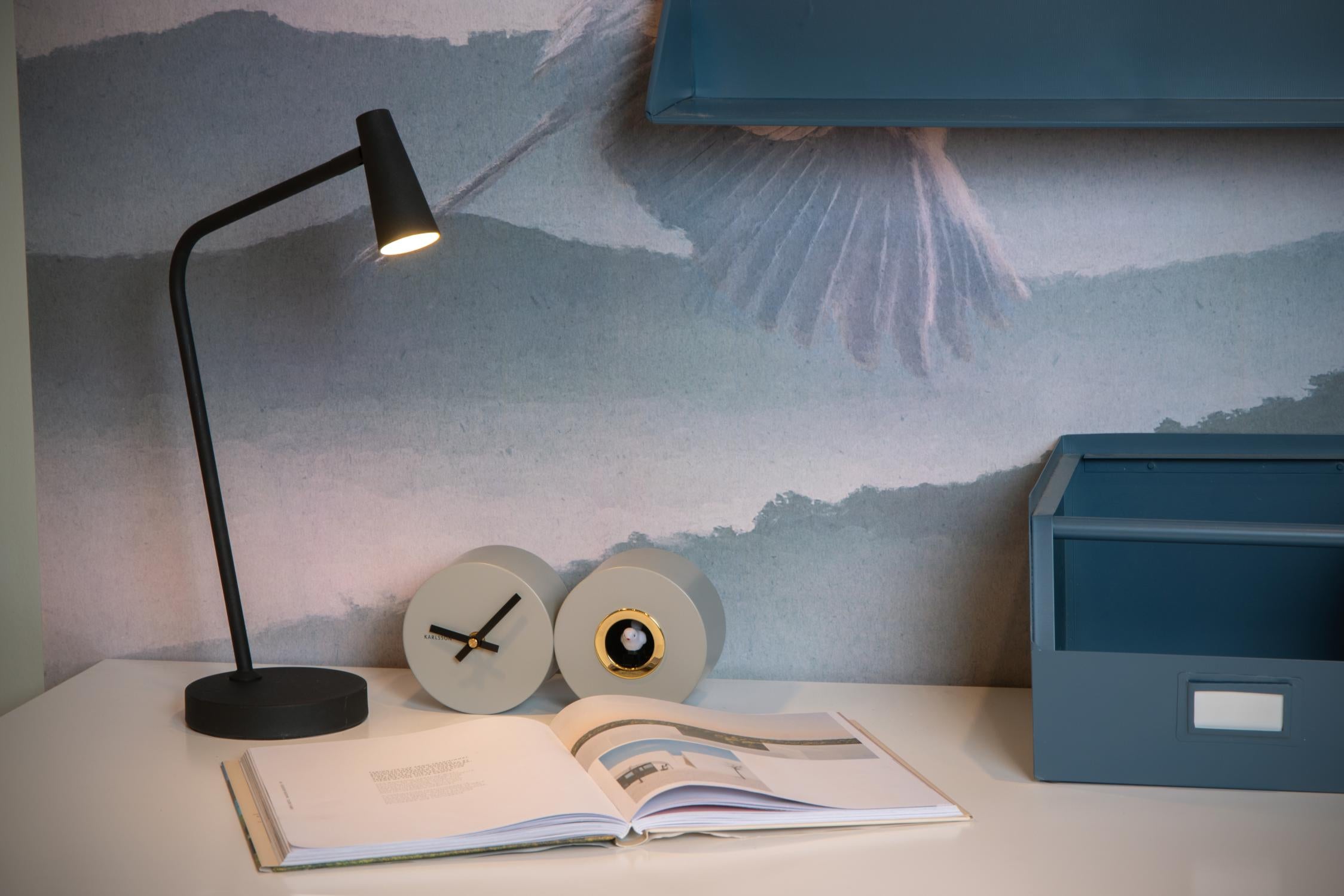 Lucide bureaulamp STIRLING - Geïntegreerde LED - Zwart