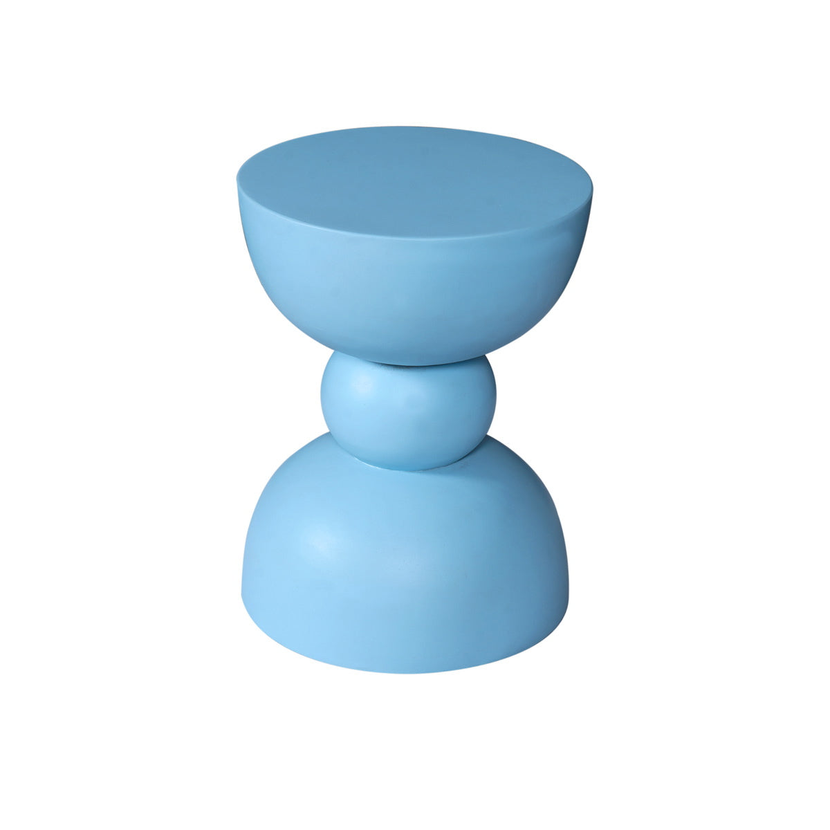 StarFurn Bijzettafel Jon - Rond Blauw Hout - 30x30x40cm