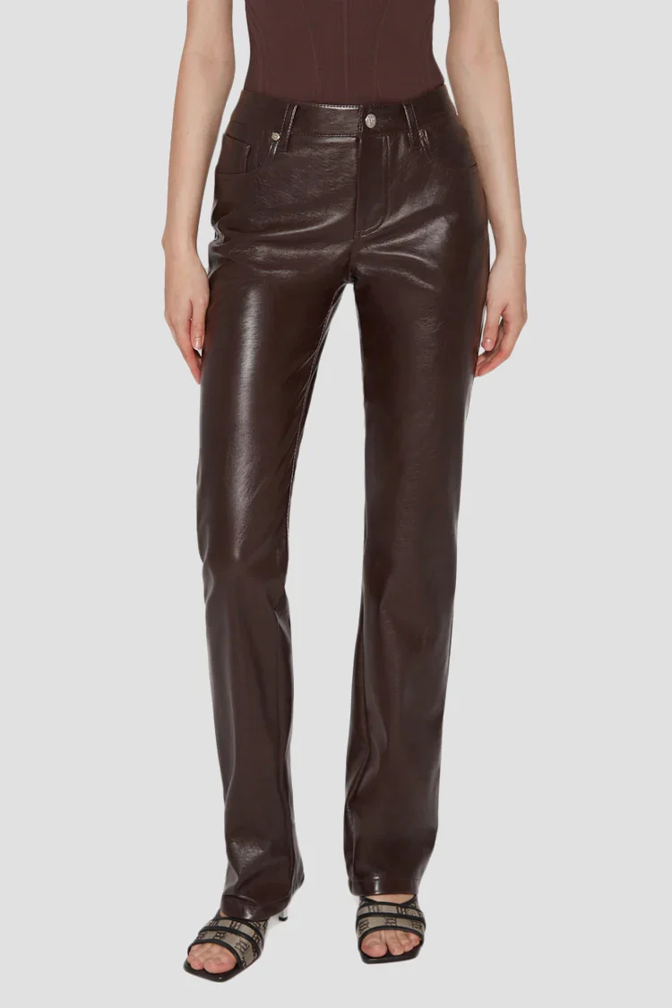 Vegan Leather Trousers