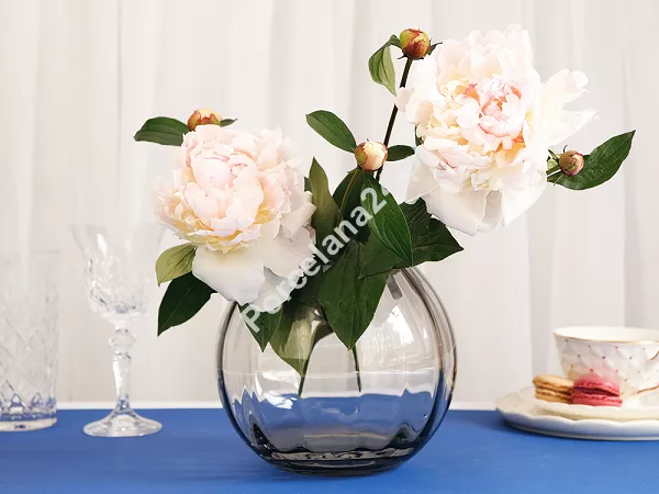 Wazon optyk kula 15,5 cm Krosno -Dymny 44.WA-D059-0155