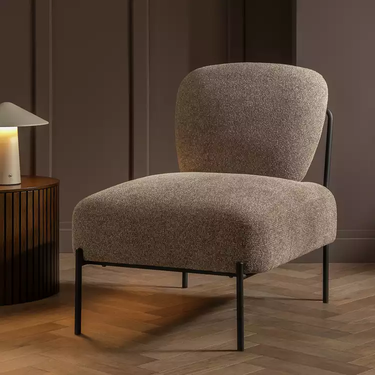 Habitat Lark Fabric Accent Chair - Natural