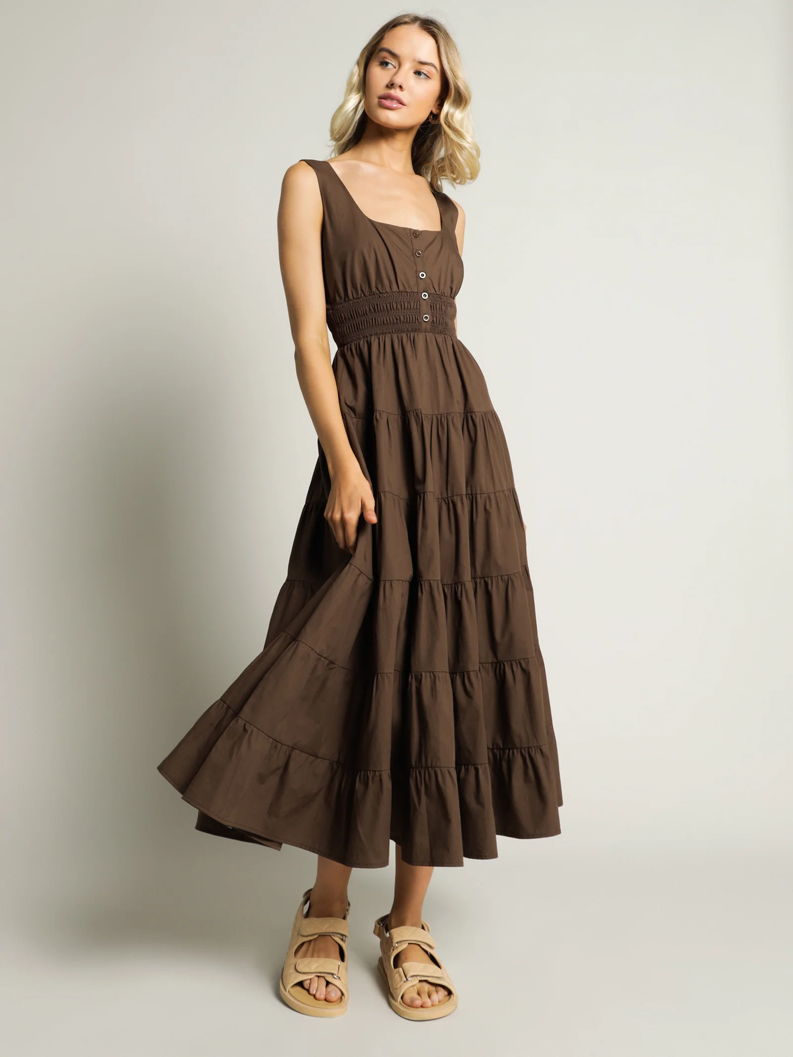 Fay Poplin Midi Dress