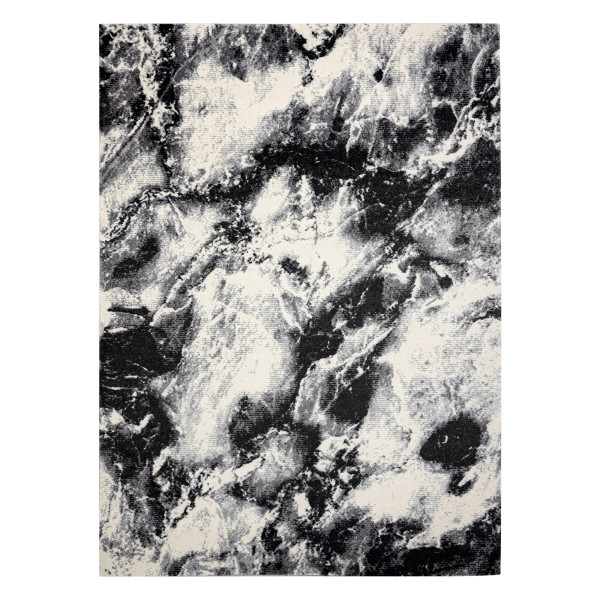 Dywan KAKE 25817657 Marmur nowoczesny czarny / biały 120x170 cm