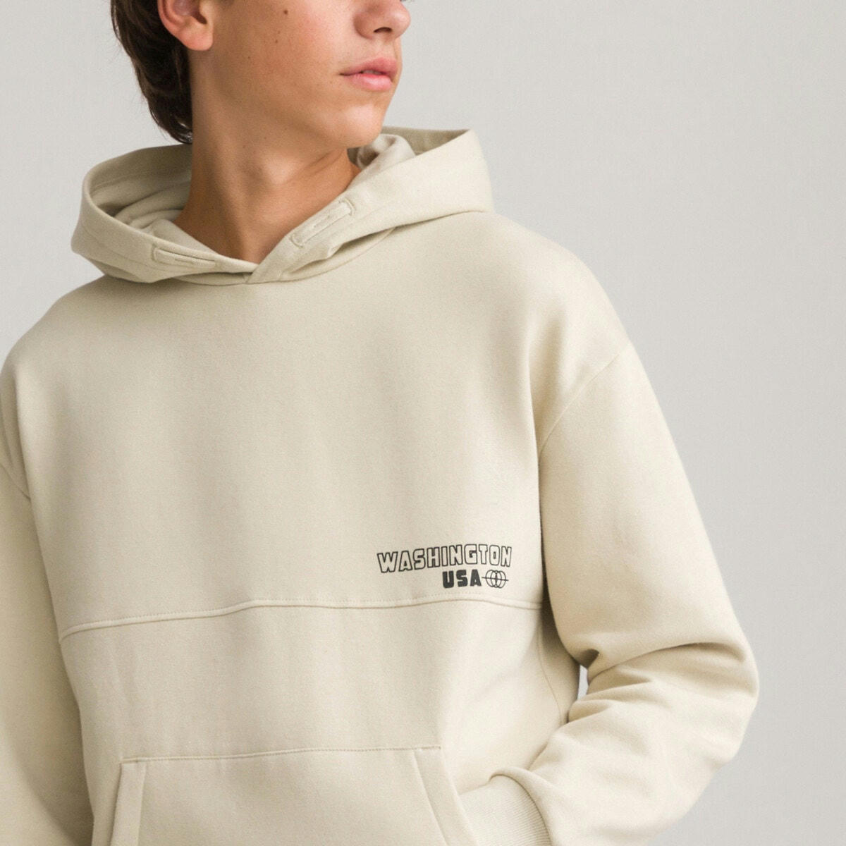 Sweat à capuche oversize en molleton