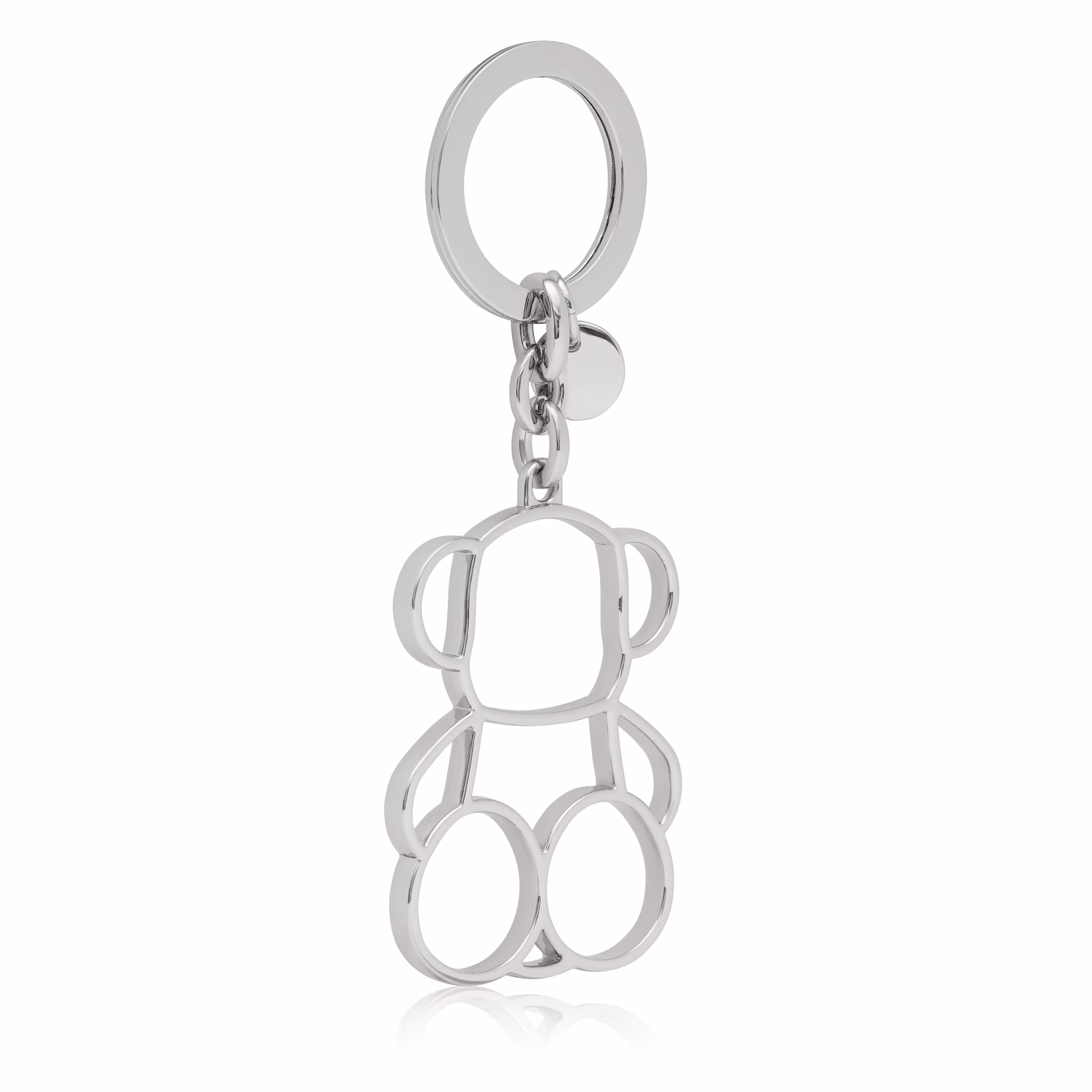 Llavero Silhouette plateado Bold Bear