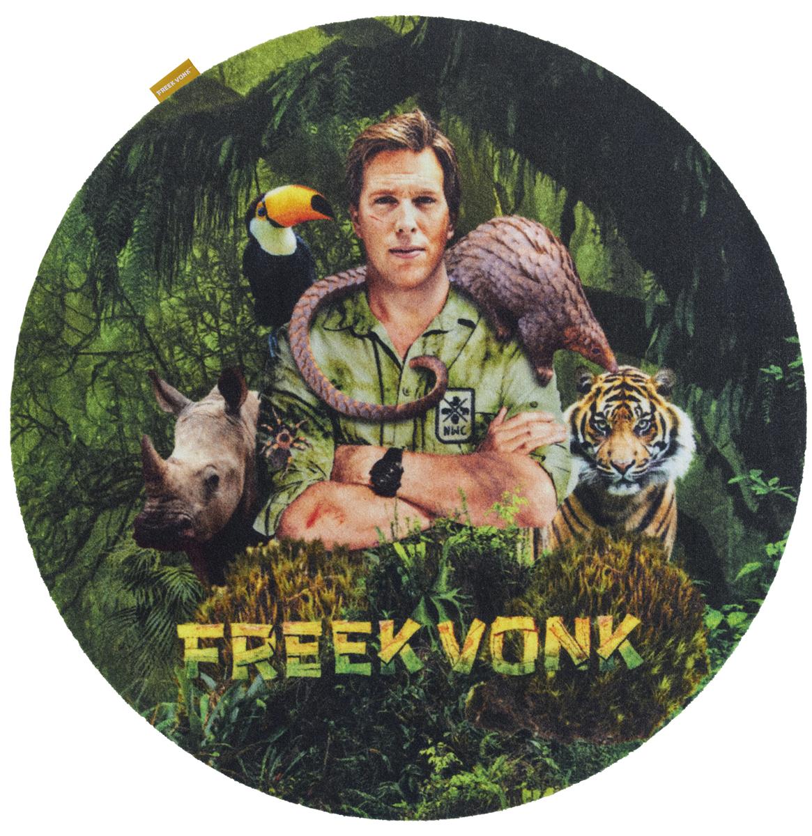 FREEK VONK kleed Laterrr Vloerkleed - dia 100 cm - groen