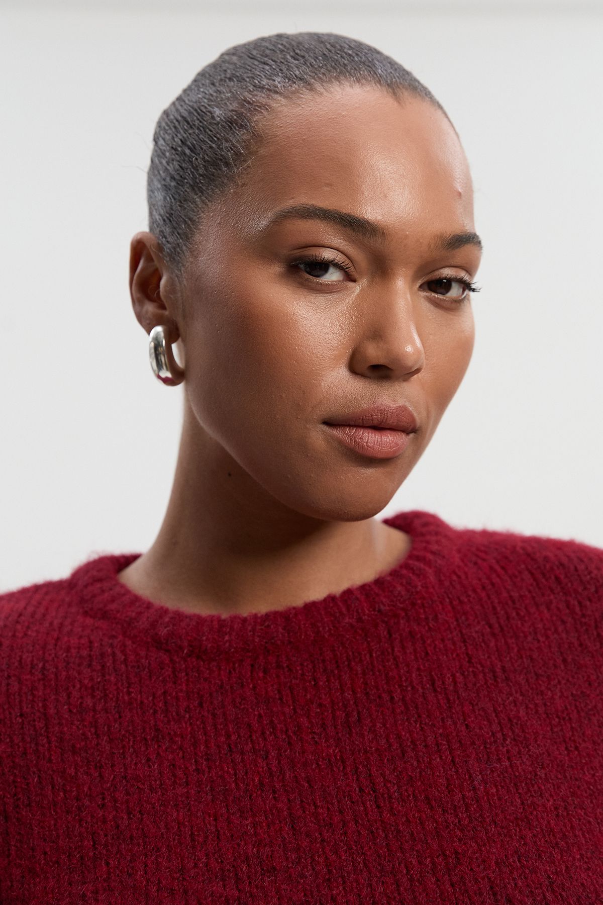 KarenMillen Plus Size Cosy Knit Crew Neck Jumper