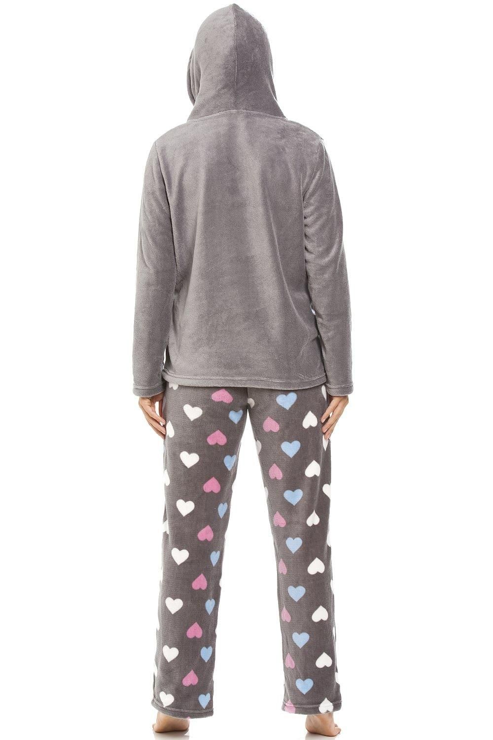 Camille Multicoloured Heart Print Supersoft Pyjama Set