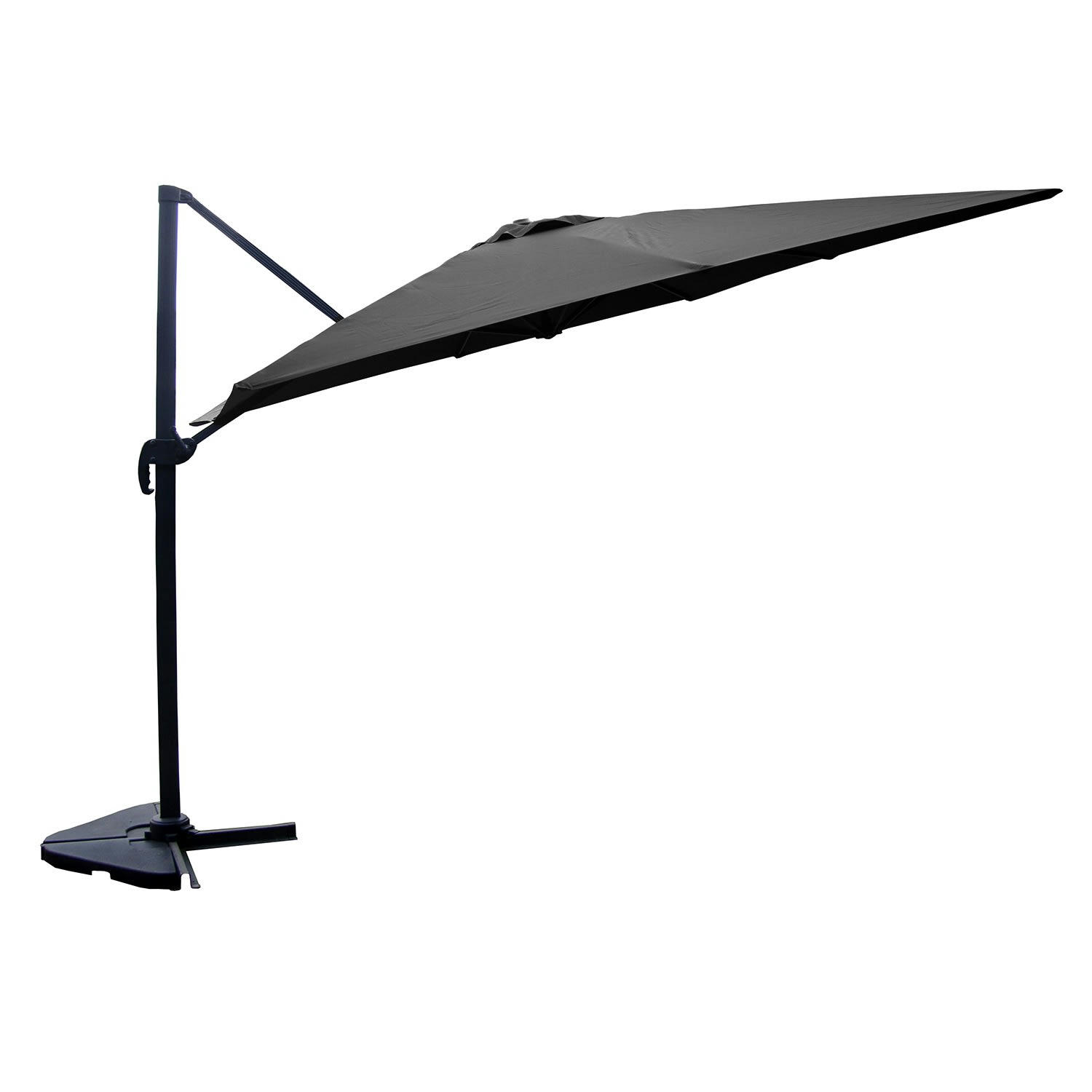 PALATINO - PALATINO - Parasol déporté et rotatif 3x3m gris