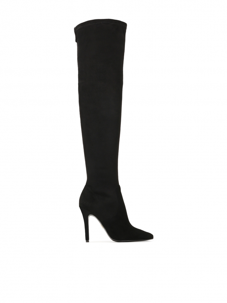 Ladies’ black over-the-knee boots