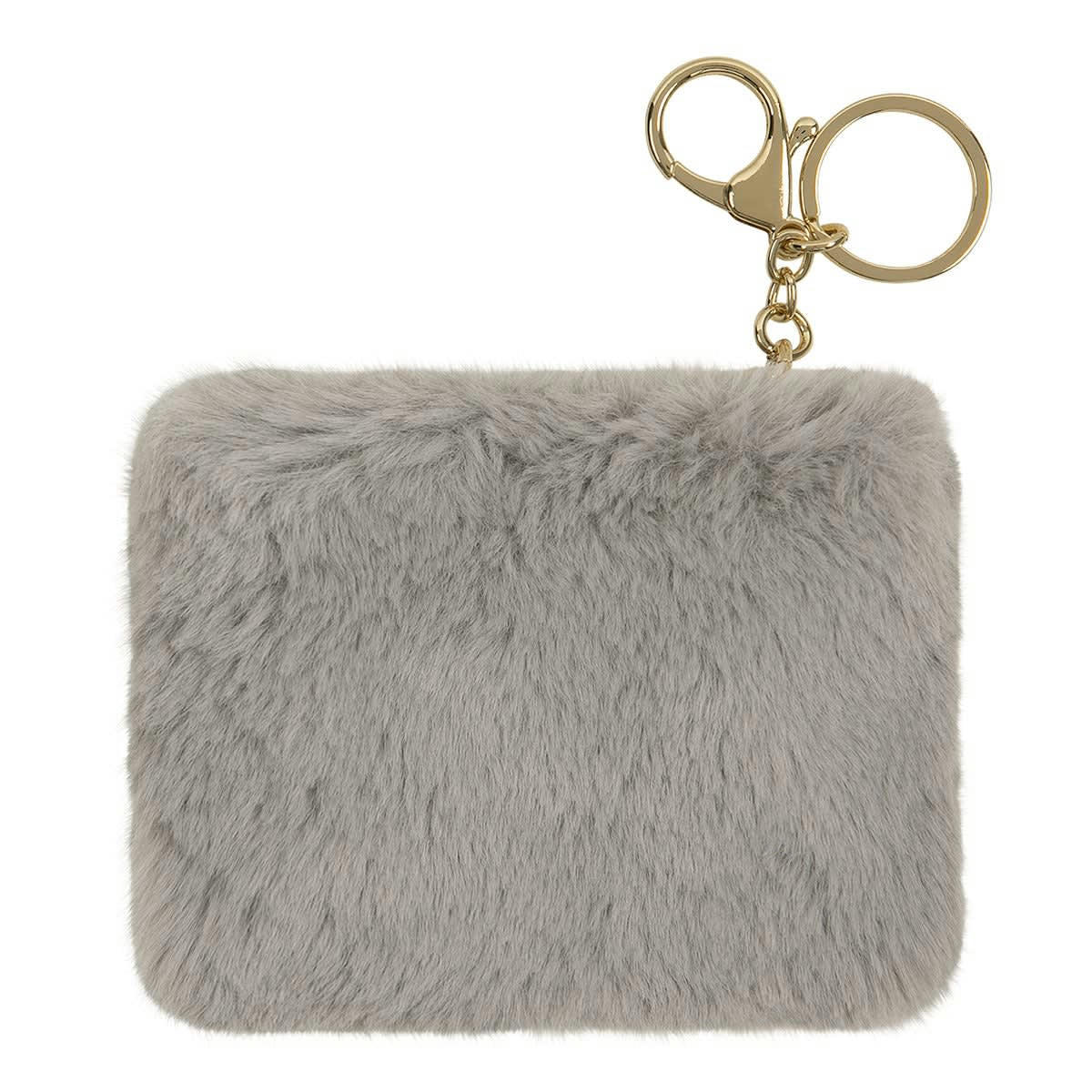 - Porte-monnaie Peluche Gris