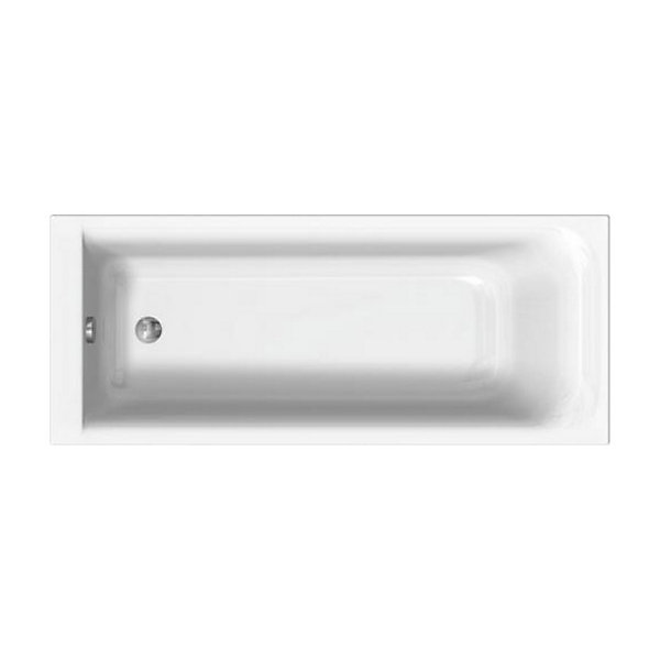 KOLO by Geberit Rekord 170 x 70 cm Baignoire droite avec pieds en acrylique, blanc (XWP1670000)