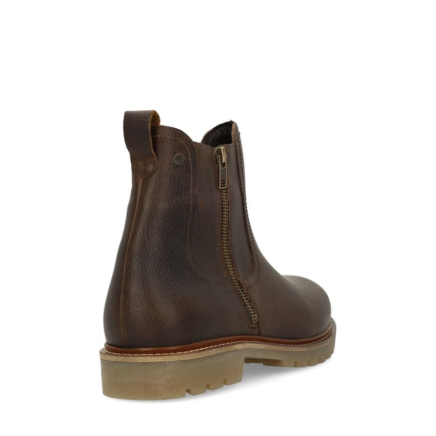 No Stress Bruine leren chelsea boots