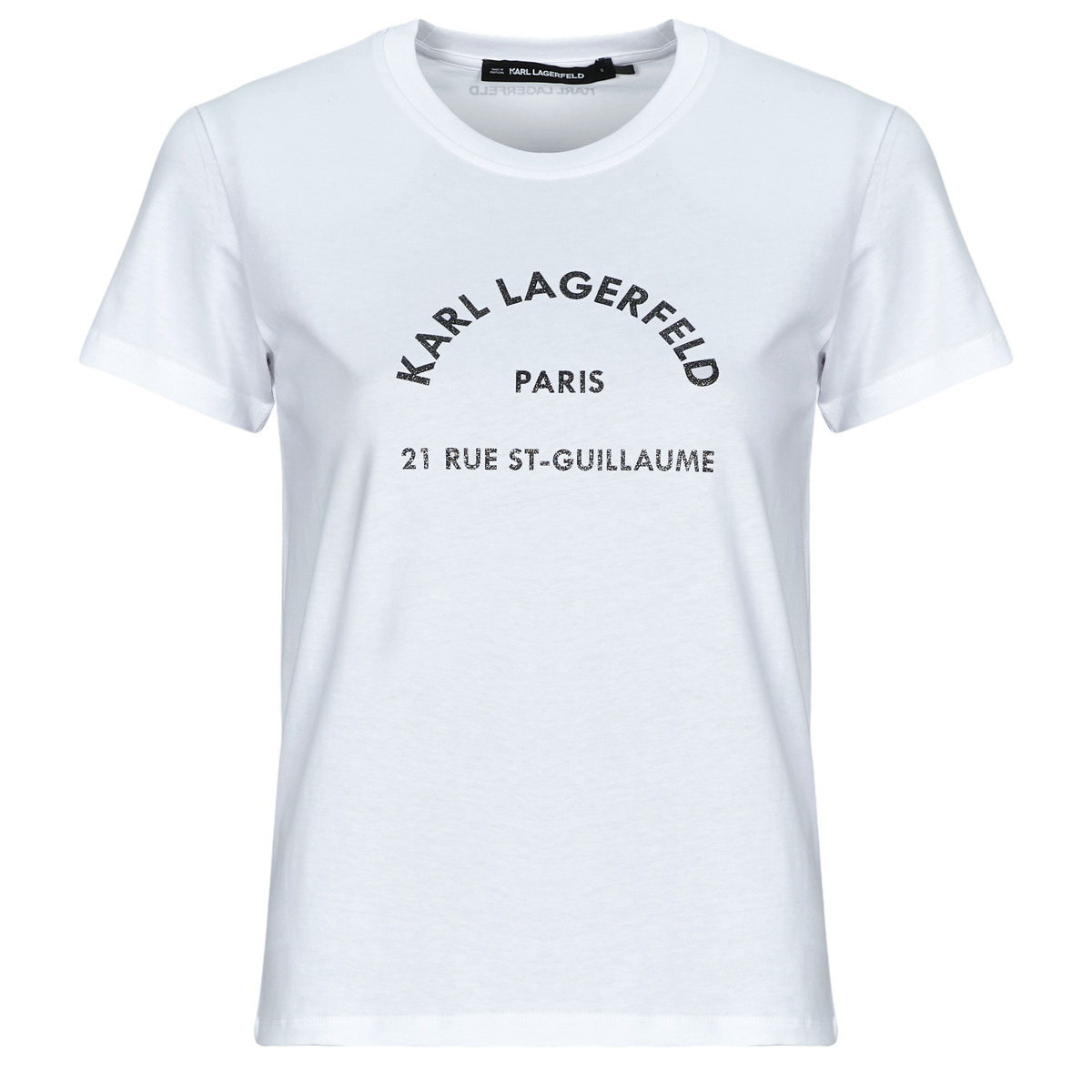 Karl Lagerfeld - RSG GLITTER PETITE T-SHIRT - White