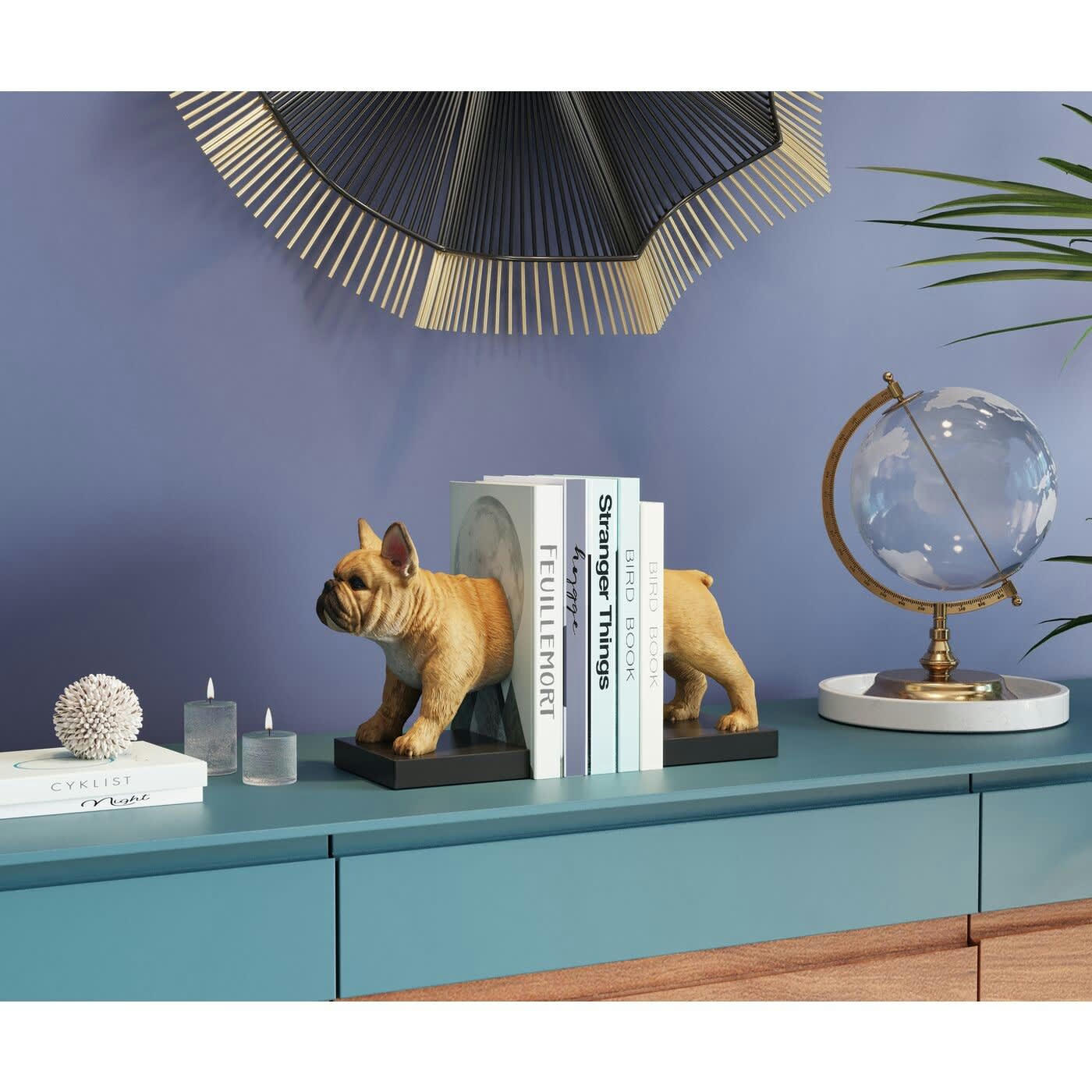 - Serre-livres bouledogue français set de 2 Kare Design