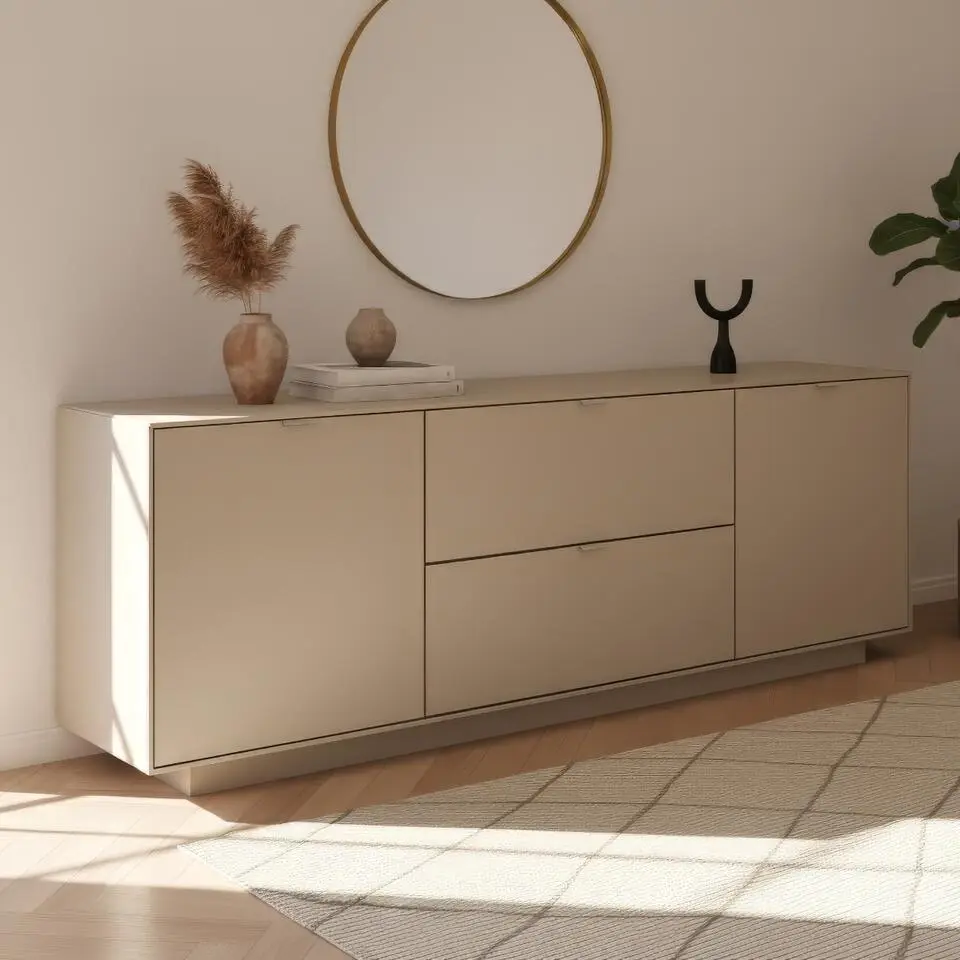 Calicosy - VIKA Meubelen - Beige 185x37,5x62 cm